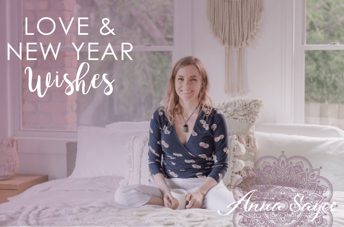 Love & New Year Wishes from me to you + Notes from 2018